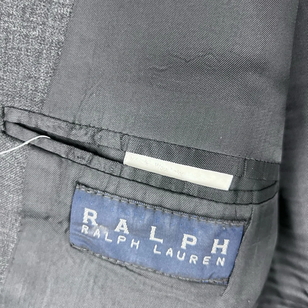 Ralph Lauren 44L Sport Coat Blazer Jacket 3Button Gray 90s‎